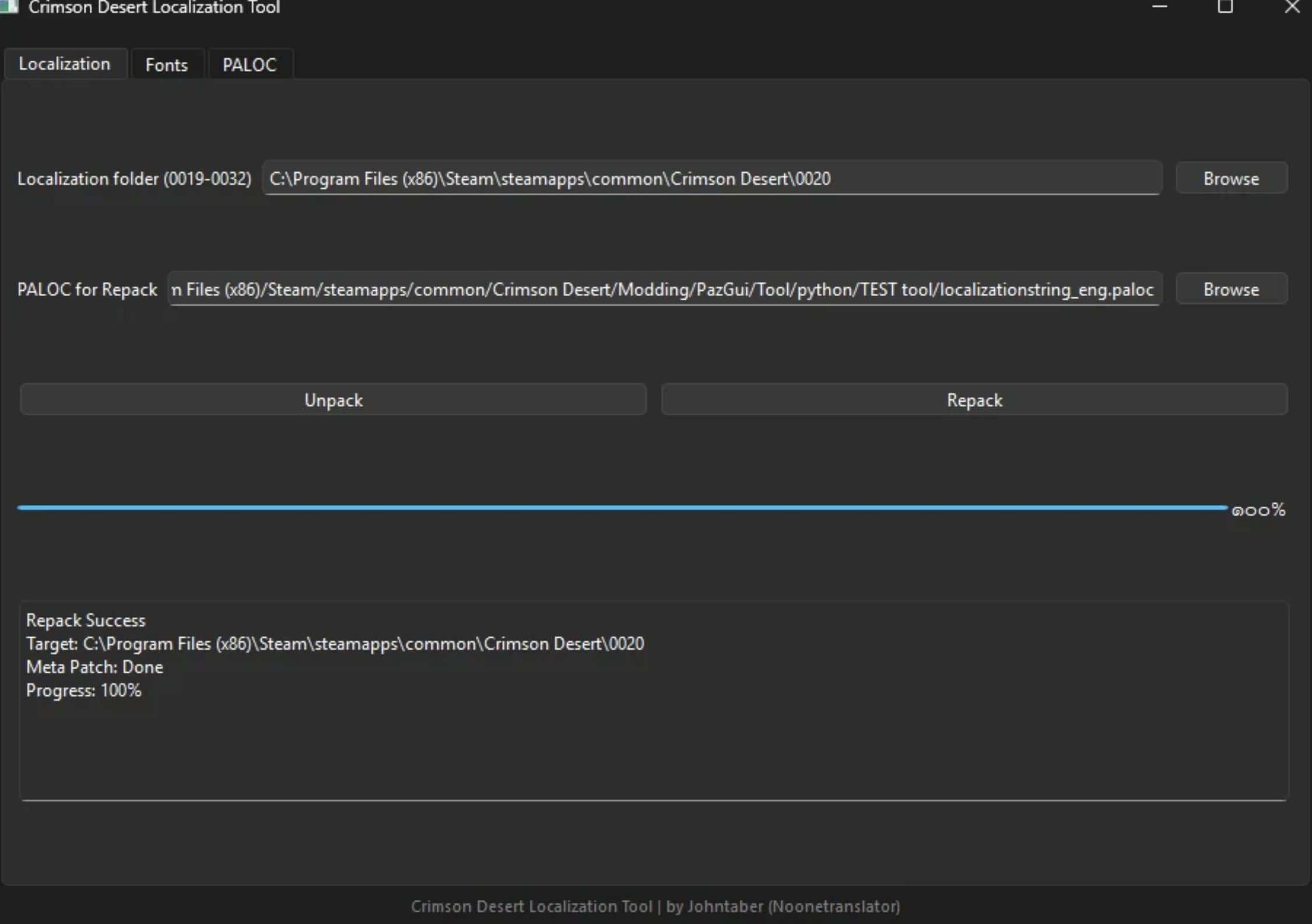 Crimson Desert Localization Tool v1.0