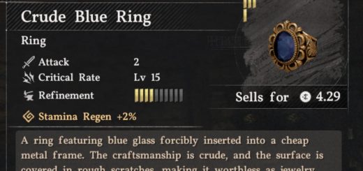 Crude Blue Ring Max Crit Rate v1.1