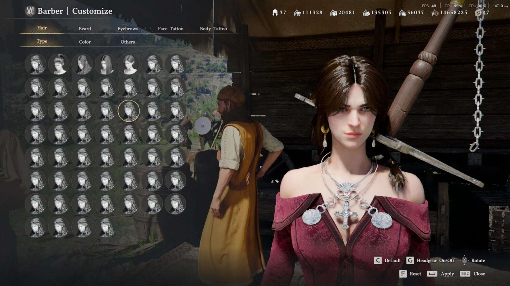 Damian red dress v1.0