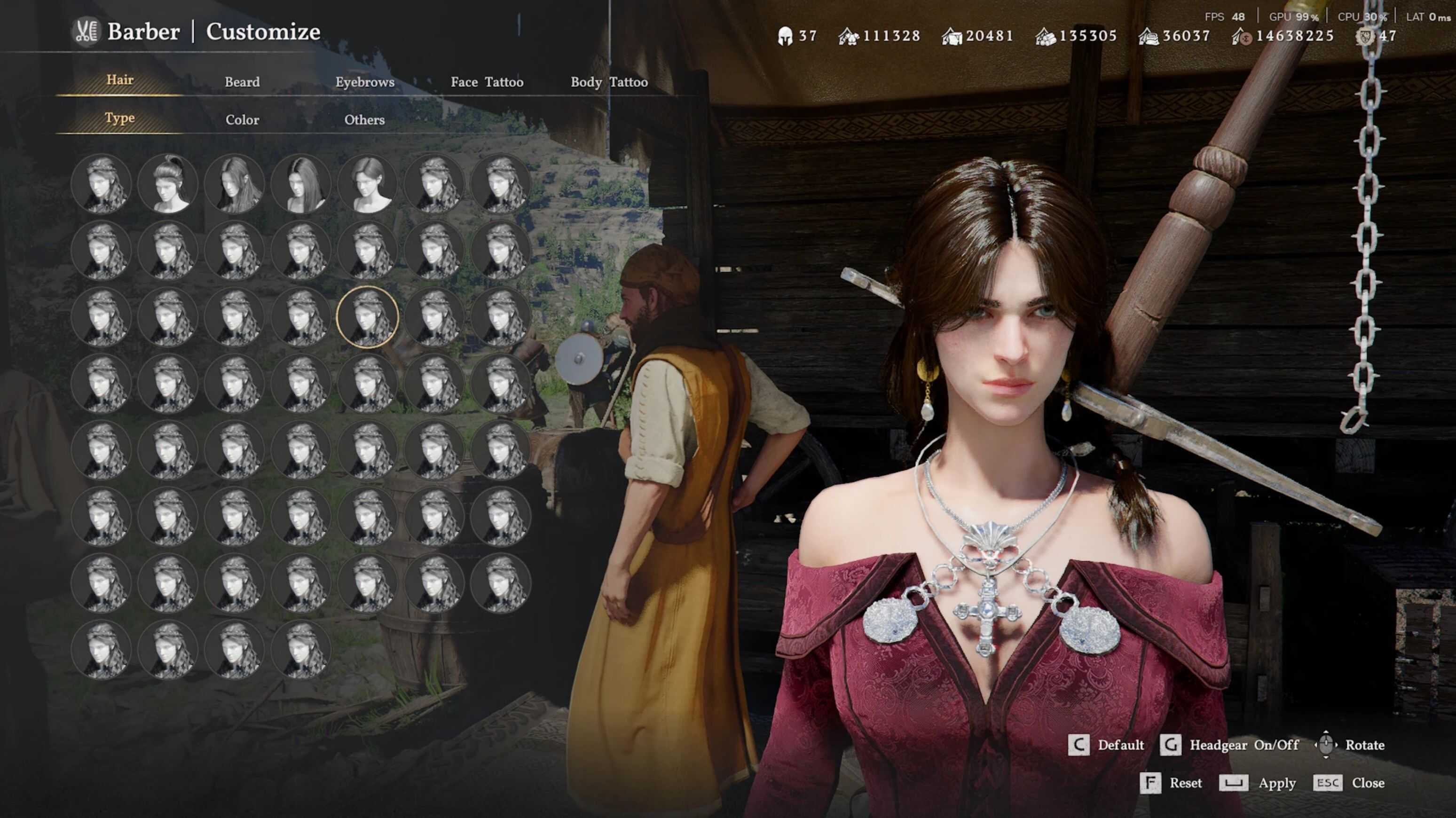 Damian red dress v1.0