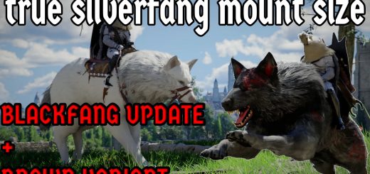 True Silverfang Mount Size – Blackfang Update v1.0
