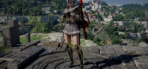 Dyeing Collar and Skirt Options for Elegant Carmine Leather Armor (mesh only) v1.0