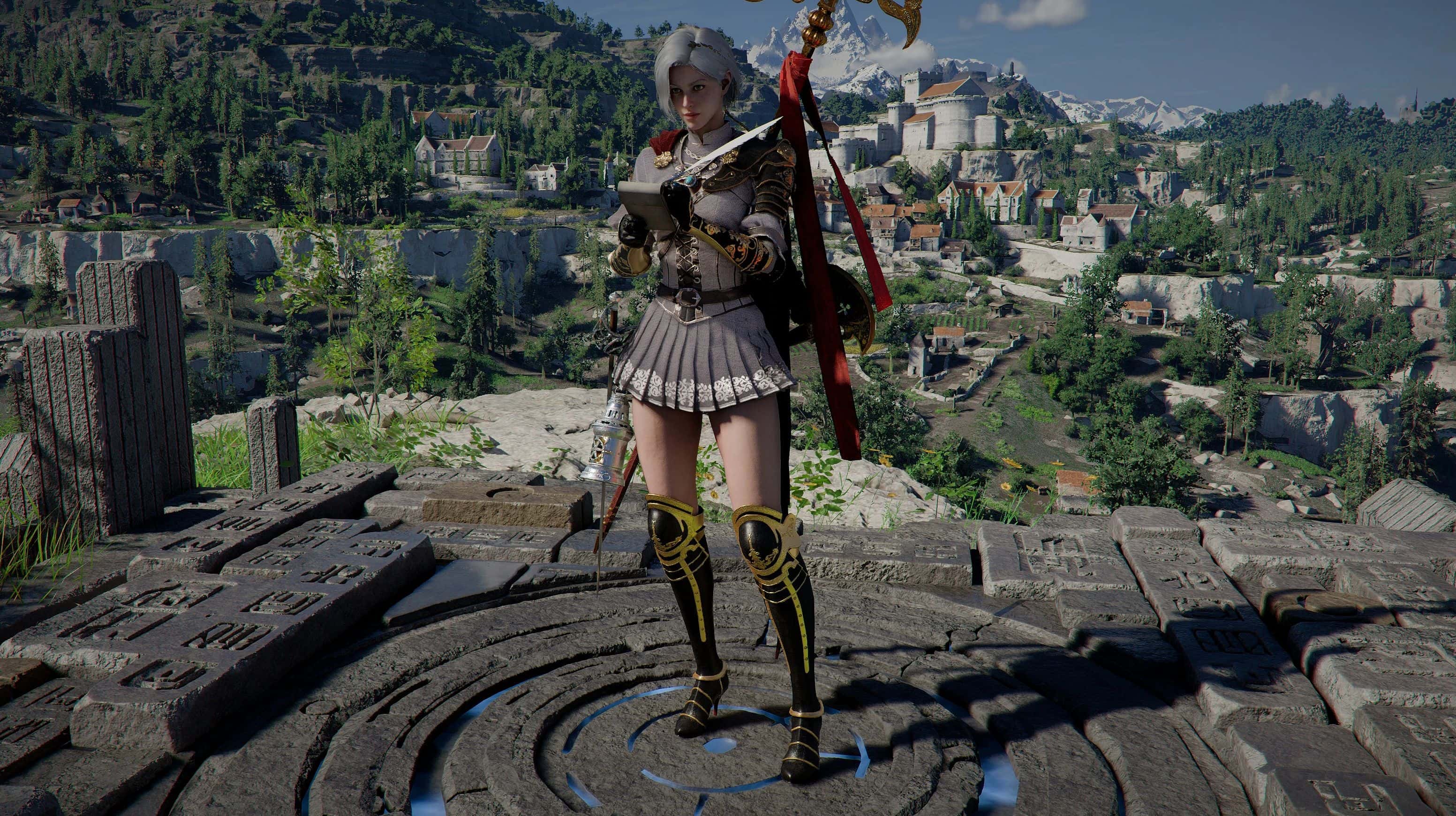 Dyeing Collar and Skirt Options for Elegant Carmine Leather Armor (mesh only) v1.0