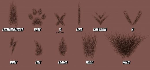 Freckle skin Texture with public hair options v1.0