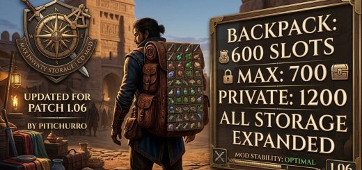 Max Inventory storage v1.0