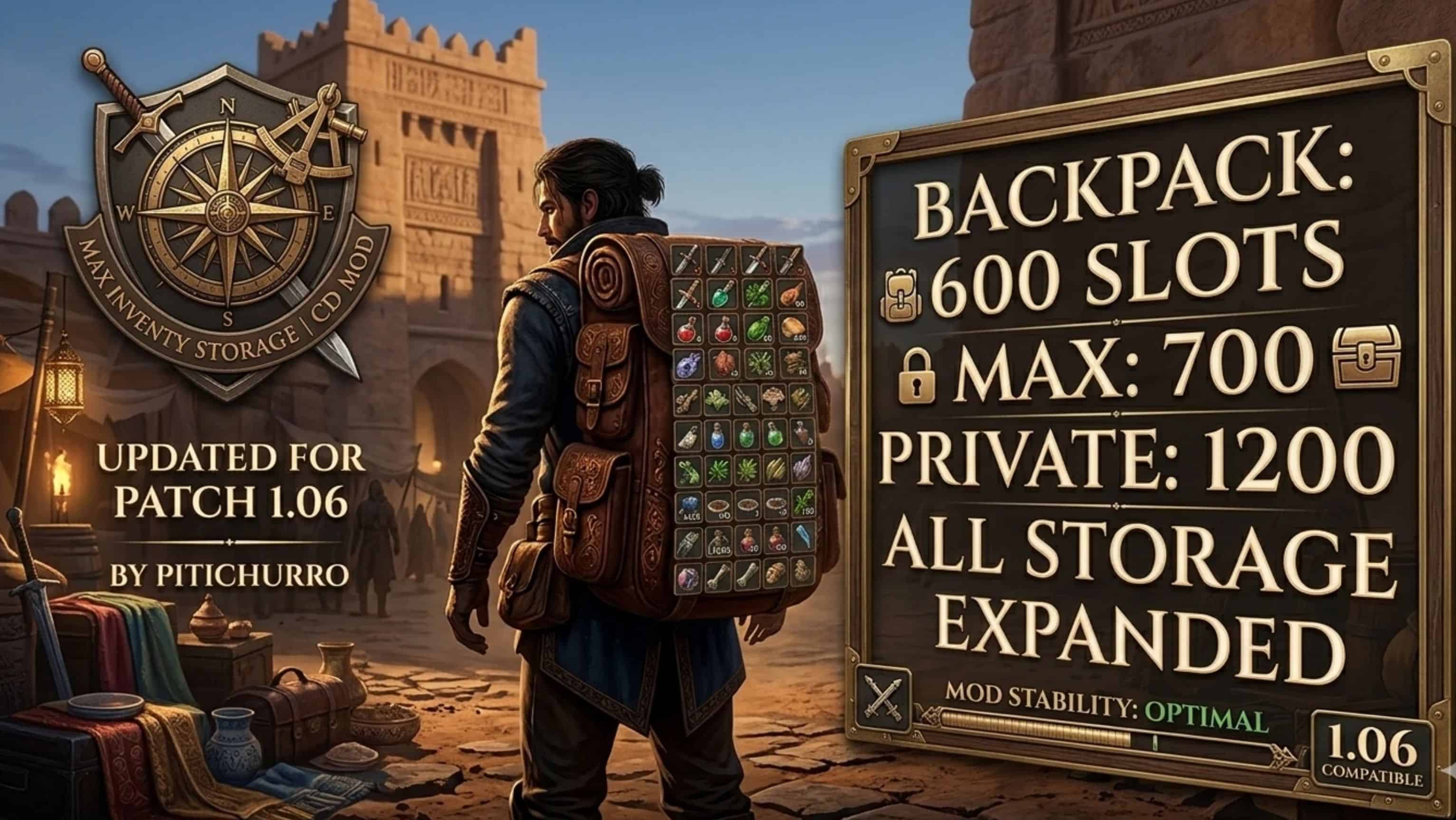 Max Inventory storage v1.0