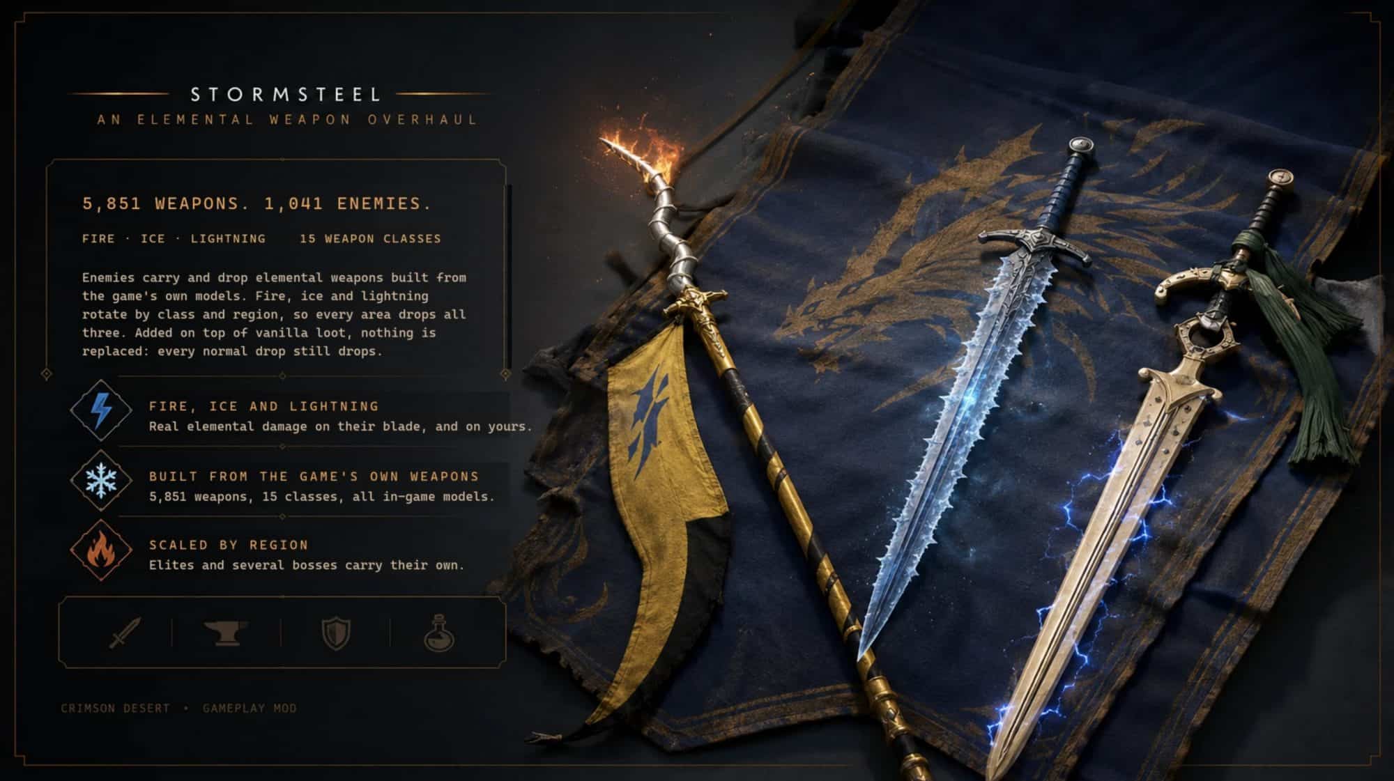 Stormsteel – An Elemental Enemy Weapon Overhaul v1.5