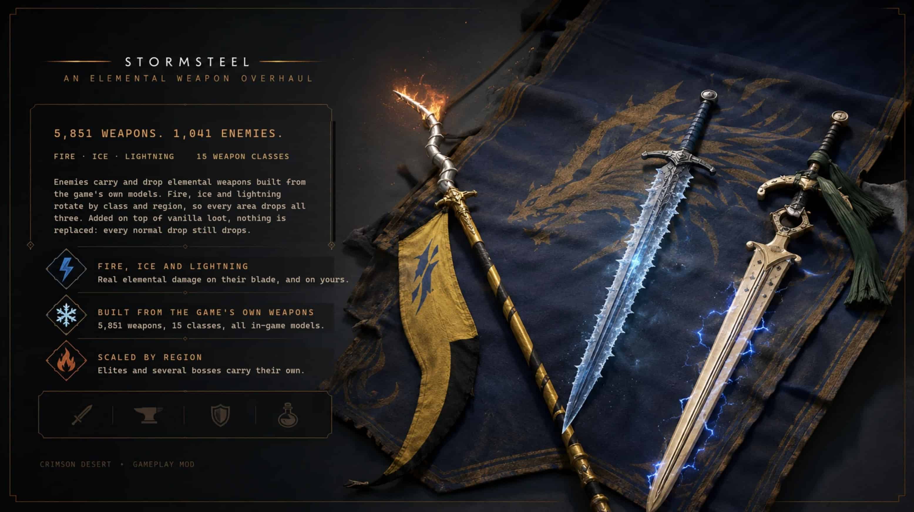 Stormsteel – An Elemental Enemy Weapon Overhaul v1.5